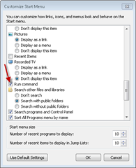 addruncommandtostartmenu thumb How to add Run Command to the Windows 7&rsquo; s Start Menu