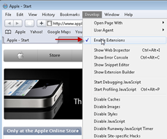 enableextensions thumb Try Extensions in Safari now