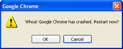 GoogleChrome crashed thumb Google&rsquo;s Official list of Software that Crashes Chrome and Fixes for them