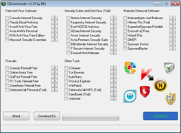 SecuritysoftwaredownloaderSSDownloader thumb Download Newer Versions of Free and Paid Security Software with SSDownloader
