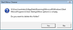 removeemptyfoldersonWindows7startmenu thumb Delete empty folders and invalid Shortcuts on Windows 7 Start Menu with Start Menu Cleaner