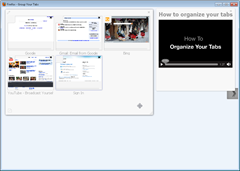 switching between  tabs and  panorama in firefox browser