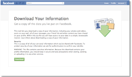 Download Your Information on Facebook thumb How to download a Copy of your entire Facebook Profile in a Zip file to your Computer