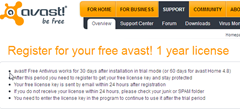 Registering Avast Free Antivirus thumb How to Register Avast Free Antivirus to Get One Year Free License Key