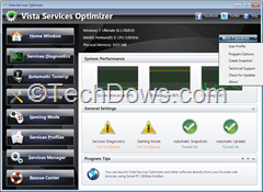 Vista Services Optimizer thumb Vista Services Optimizer Tweaks Services in Windows 7 Based on User Profile Set by You