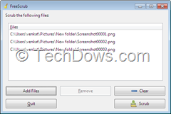 scrub image and documents