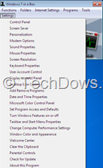 Windows 7 Settings thumb Windows 7 in A Box: Access All Windows 7 Functions and Settings from One Place
