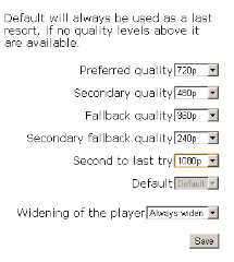YouTube Quality Selector options thumb YouTube Quality Selector Automatically Plays YouTube Videos with Suitable Quality
