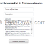 convert bookmarklet to chrome extension