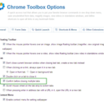 select confirm before closing multiple tabs option