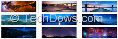 nightfall and starlight parnoramic theme wallpapers thumb Microsoft Releases First Official Theme for Windows 8: Nightfall and Starlight
