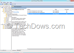 do not display the lock screen thumb Disable Lock Screen in Windows 8