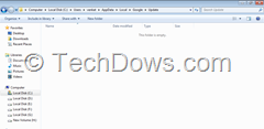 google update folder empty thumb Chrome: Update Server Not Available (error: 3 ) [Fix]