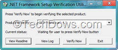 NET framework setup verification utility thumb .NET Framework Verification Tool Update Brings Support for .NET Framework 4.5 and Windows 8