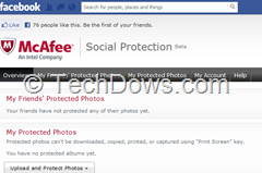 McAfee Social Protection thumb McAfee Social Protection App for Facebook Now Available