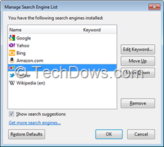 Remove Search engine from Firefox thumb Delete Unneeded  Search Engines from Firefox