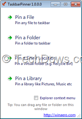 Taskbar Pinner thumb Pin Computer, Recycle Bin, Control Panel Icons to Taskbar in Windows 7 and Windows 8