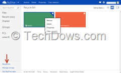 SkyDrive Recycle Bin thumb SkyDrive Gets Recycle bin