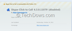 Skype Click to Call Firefox disabled thumb How to Remove Skype Click to Call Plugin from Firefox, Chrome browsers