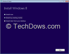 Windows 8 install options thumb Upgrade to Windows 8 Pro for Just RS. 699 In India