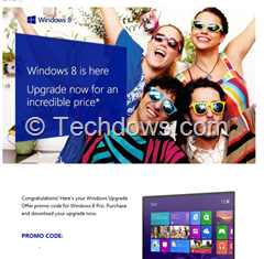 Windows 8 promo code thumb Upgrade to Windows 8 Pro for Just RS. 699 In India