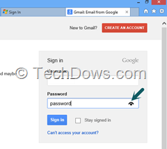 eye icon in password field reveals dots in password field thumb Don&rsquo;t want Eye icon in Password Field in Internet Explorer on Windows 8? here is how to remove it