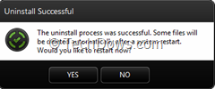 uninstall sucessfull thumb How to Uninstall Bitdefender Antivirus Free Edition from your Computer