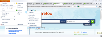 extension icon on Add-on Bar in Firefox 4