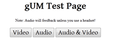 getuserMedia test page