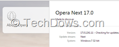 Opera 17 Next thumb Opera 17 Enters Next Channel, Available for Download Now