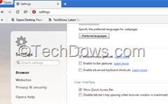 Opera 18 developer bookmarks bar Settings thumb Opera adds Quick Access Bar to Settings, Available in Developer Channel