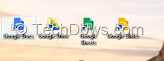 Google Docs Sheets Slides shortcuts thumb Install Google Drive to Clutter your Desktop with its Shortcuts