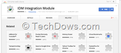 IDM extension in Chrome Web Store thumb Good News, IDM Extension for Chrome now available on Chrome Web Store