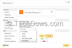 disabling Norton Download intelligence thumb How to Turn off Pop ups Shown by Download Intelligence in Norton Security