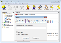 IDM find file in downloads