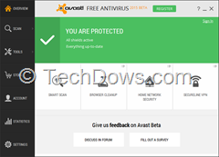 Avast Free antivirus 2015 beta 2 UI thumb Avast 2015 Beta 2 Adds Avast NG and GrimeFighter Free Features