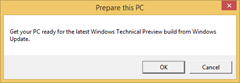 Prepare This PC for Windows Technical Preview