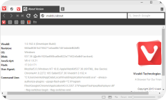 Vivaldi technical preview 3 Windows version