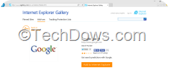 Adding Google Search Engine to Internet Explorer 11