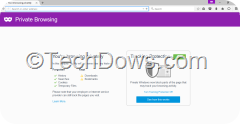 New design of Private browsing page that has tracking protection enabeld