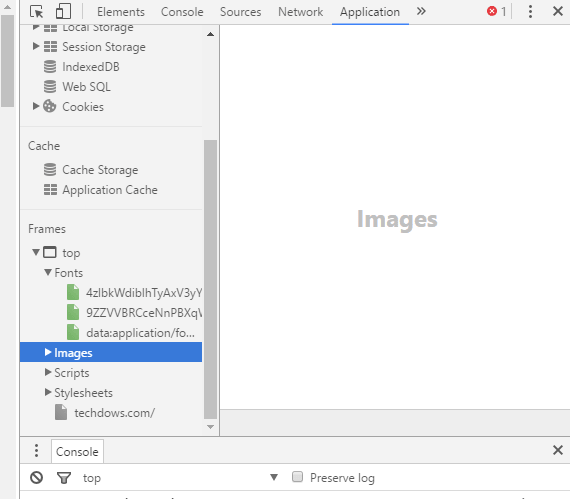 Chrome Applications tab formerly existed as Resources