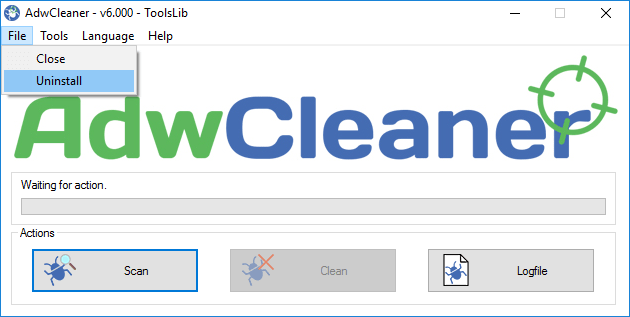 adwcleaner uninstall