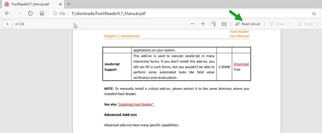 Enable read aloud for pdf files in microsoft edge chromium riset