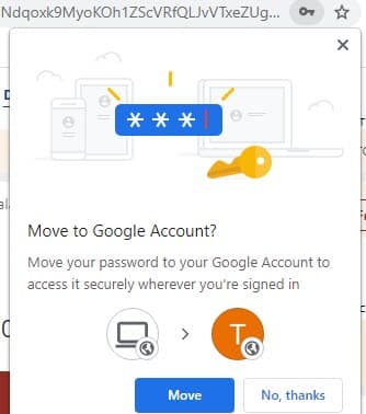 Move your password to Google account