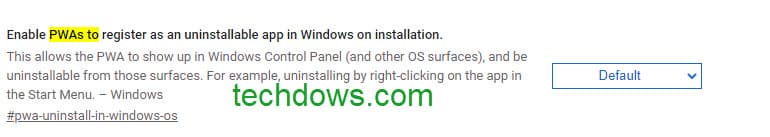 Enable PWAs to register as an uninstallble app in Windows on installation