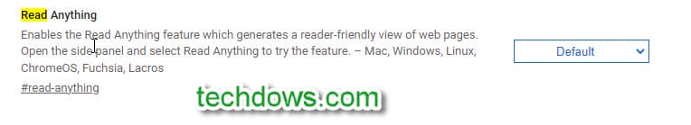 enable Reading mode in Chrome