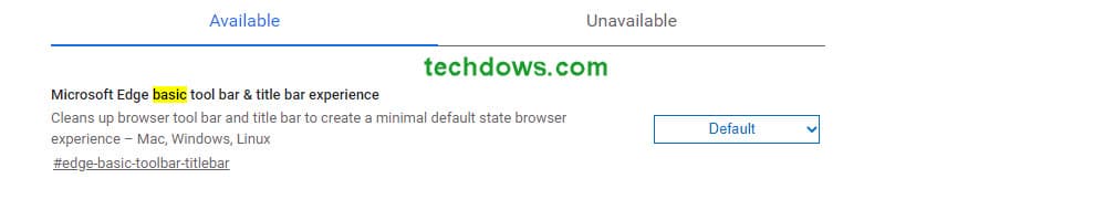 edge basic toolbar titlebar