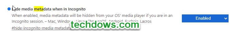 hide incognito media metadata flag