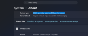 Choose Between the 64-bit and 32-bit Installer