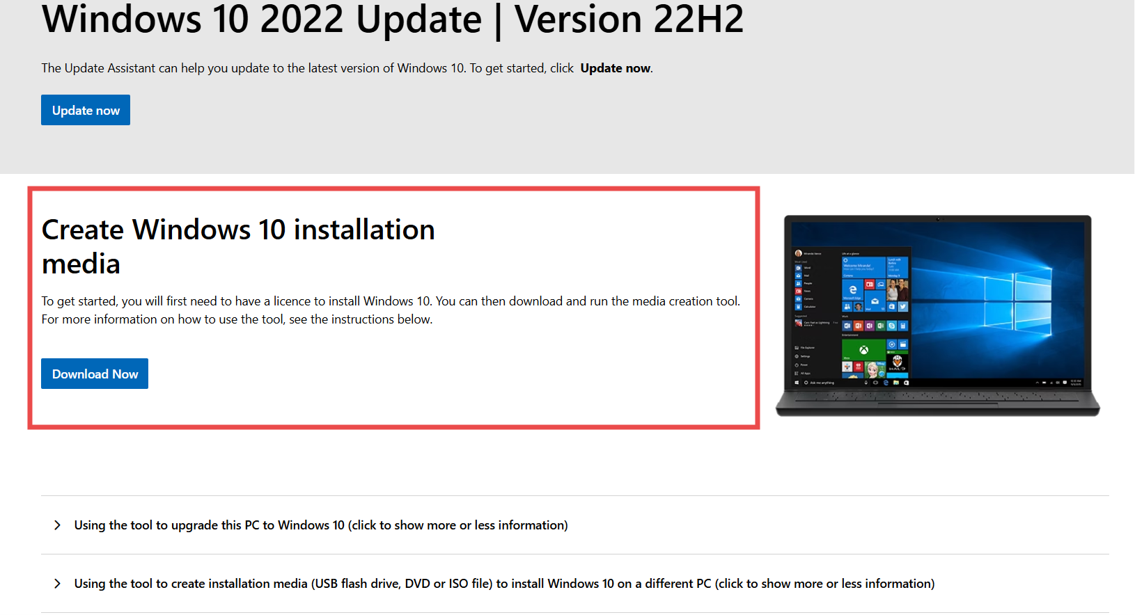 Download Windows 10 ISO